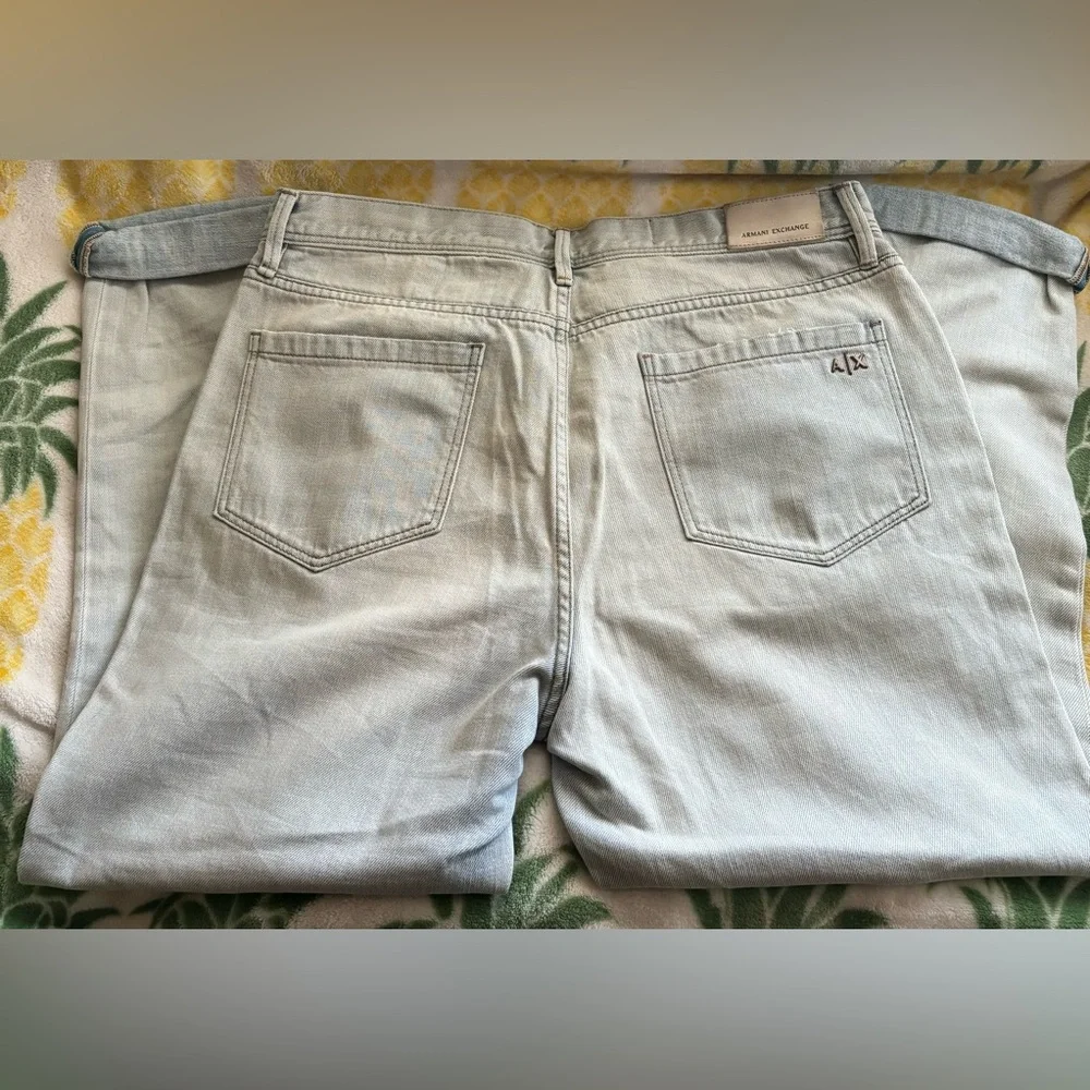 Armani Exchange Boyfriend Jeans, Distressed, Sz 29 - Picture 3 of 6